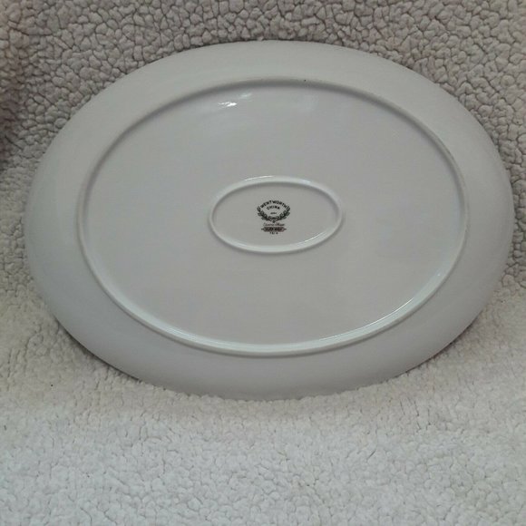 Wentworth China Silver Wheat 14” Oval Platter VTG - Picture 2 of 6